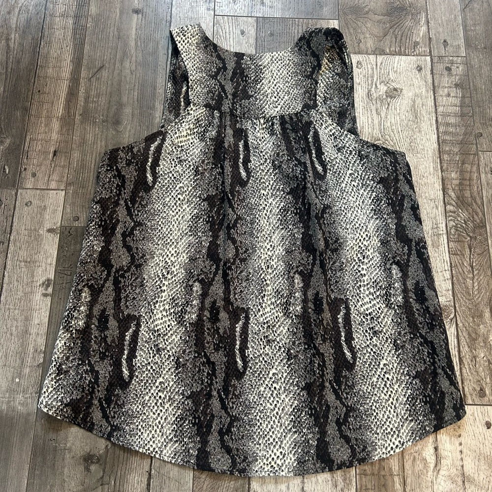 Show Me Your Mumu Tunic Top in Python Sleeveless Top Medium